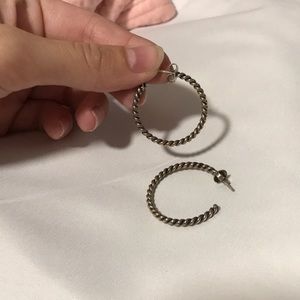 James Avery silver hoop earrings